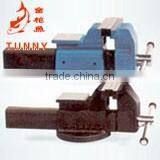 All Steel Bench Vise Fixed With Anvil thumbnail-1