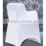 White Spandex Arm Chair Cover for Plastic Arm Chair thumbnail-1