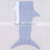 New Arrival Mermaid Tail Blanket Flannel Double Layer Shark Design Kids Sleeping Bag Blanket For Baby Kid Adult HSM5497 thumbnail-2