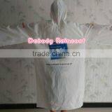 Adult Waterproof 100% PEVA Raincoat Printing Logo thumbnail-1