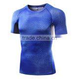 New Style Compression Athletic Seamless Gym Top Training Sport Shirt for Men thumbnail-2