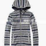 Women Man Polar Fleece Hoodies Stripe Flower Printed Patern thumbnail-2