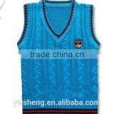 Children Sweater Knit Vest Vest Waistcoat Male Child Sweater Woolen Design Knitted Machine Price Sleeveless Sweater thumbnail-2