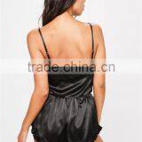 MGOO Fashion Foshan Factory Satin Cami Shorts Pajamas Sets Wholesale Night Satin Robes For Women Sleepwear thumbnail-5