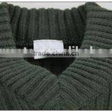 Pure Color Military Sweater Plus Size Mens Acrylic Sweater Designs thumbnail-2