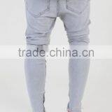 Mens Jeans Grey Good Stretch Denim Skinny Jeans Top Design Denim Jeans Long Pants thumbnail-3