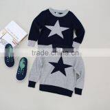 2-7 Years Kids Bohemia Style Sweater, Color Rendering Sweater, Boutique Children's Cotton Sweater thumbnail-1