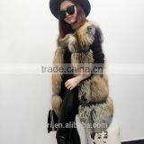 PC-242 2017 New Fashion Sleeveless Outerwear Lady Winter Real Fox Fur Vest Women thumbnail-4