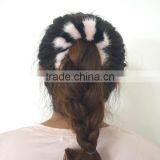 Myfur New Fashion Pink Mink Fur Hair Accessary for Women and Girls thumbnail-5