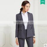 Custom Women Blouse Sample Elegant Women Pants Suit Office Uniform Designs for Women Korean Style thumbnail-2