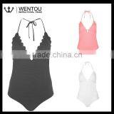 Fashionable Scalloped One Piece Swimwear thumbnail-1