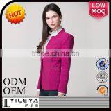 2014 Latest Design Crochet Lace Patchwork Women Business Suit Coat thumbnail-2