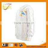 Trade Assurance BSCI Customized Design 2016 Embroidery/screenprint Wholesale White Hoodie thumbnail-1