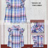2016 Trendy New Sleeveless Check Shirts for Girls Fashionable Shirts for Girls thumbnail-1