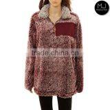 Wholesale Stylish Monogrammed Cozy Sherpa Pullover thumbnail-4