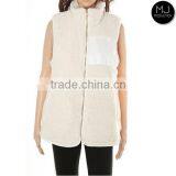 Wholesale Women Zip Sleeveless Fleece Vest thumbnail-3