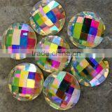 Crystal AB Round Shiny Glass Flat Back Rhinestone Crystal Stone thumbnail-2