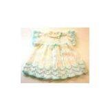 Dot Printing Cap Sleeve Round Neck Baby Girl Knitted Dress For Summer With Fashion Design thumbnail-1