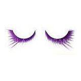 Holloween Handmade Colored Fake Eyelashes For Festival , Green False Eyelashes