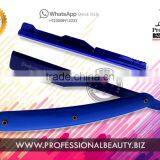 BARBER STRAIGHT CUT THROAT SALON SHAVING RAZOR All Blue Straight Shaving Razor