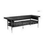 Full Grain Sectional Fusion Furniture Sofa Leather 3 Seating With Stainless Steel Frame thumbnail-1