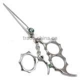Silver Swivel Scissor Fixed Finger Rest thumbnail-1