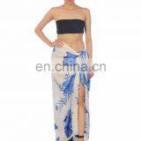 Lofbaz Women's Beach Pareo Sarong Fringeless Wrap Dress Rayon Sexy Cover-up Swimwear Summer thumbnail-5