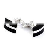Simple Deluxe Black Stone Cuff Link Men Shirt Cufflinks thumbnail-2