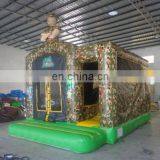 2017 Hot Selling New Design 18x15 Army Theme Inflatable Bouncer Combo