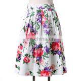 19 Colors ! Grace Karin Cheap Occident Short Retro Vintage Floral Print Cotton Skirt CL6294-3# thumbnail-2