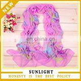 Wholesale Hot Sale Lady Fashion Printed Chiffon Scarf