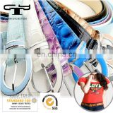 2018 decorative big colorful clear plastic belts for jeans