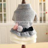 Bow Tie Tweed Teddy Bear-style Dress Dog Apparel Pet Clothes Dog Clothes Patterns thumbnail-3