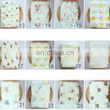 Muslin Cotton Blanket Unicorn Mermaid Dinosaur Lemon Baby Swaddle Cute Blankets 115*115cm Printed Flower thumbnail-4