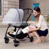 2020 Car Seat Compatible Baby Stroller 3 in 1 360 Universal Wheel thumbnail-5