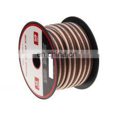 Frosted Flexible Transparent Red 12AWG Speaker Cable 50ft thumbnail-3