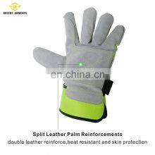 Cheap Wholesale Safety Work Gloves Manufacturers Select Shoulder Leather Palm Working Glove thumbnail-3