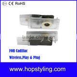 High Quality Car LED Light for SRX SXT ATS TS Auto Logo Laser Projector LED Car Courtesy Step Logo Light