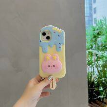 Cute Cartoon Bunny Expansion Stand Ice Cream Popsicle Shockproof Case Phone 11 12 13 14 15 Pro Max thumbnail-3