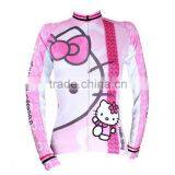 New 2015 Cycling Jersey Full Zipper Sublimated Women Long Sleeve Cycling Jersey thumbnail-1