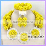 Mitaloo MT0002 Wholesale Price Nigerian Jewelry Set Graceful Wedding Jewellery Designs Beads Jewelry Set