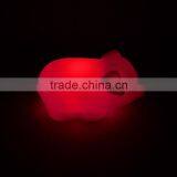 Room Decoration Happy Plastic Pig Shape 7 Color Changing Mini Light With 3 Button Cell thumbnail-3