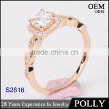 New Arriving 14KT Solid Gold Ring Set Women Fashion Ring AAAAA CZ thumbnail-4