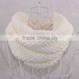 2014 Winter Newest White Warm Acrylic Circle Loop Scarf thumbnail-1
