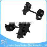 ZS20383 Black Cute Teenager Stud Earring Custom Charm Skull Earrings for Men thumbnail-5