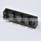 RJ45 PCB Network Connector Muti-Port 1*4