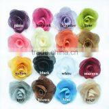 Lovely 3 Inch Burlap Rosette Flower,Burlap Rose Flower,Clothing Corsage Quality Choice