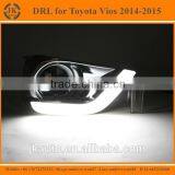 High Quality Electrofacing LED DRL Fog Lights for Toyota Vios Hot Sale LED Daytime Running Lights for Toyota Vios 2014 2015