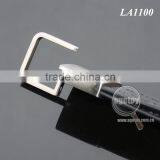 High Quality Promotional Black Genuine Leather Zinc Alloy Blank Metal Car Leather Keychain thumbnail-3