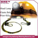 Printed Silicone Non-slip Elastic Band for Head Lamp Band